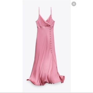 Zara button slip dress